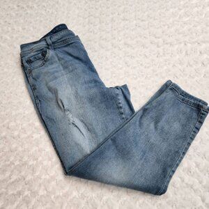 TORRID Blue Denim Lightly Distressed Ankle Jeans Size 18 (4599)